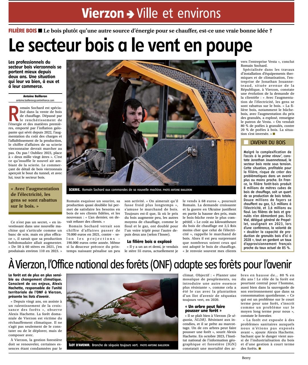 Article de presse sur À Tout Feu à Vierzon